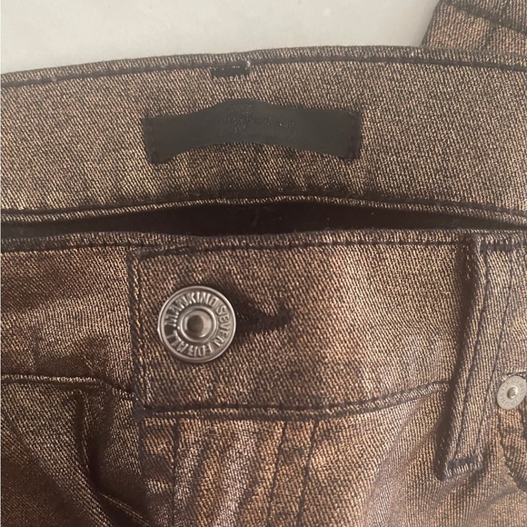 7 FOR ALL MANKIND BRONZE CROPPED JEANS - Picture 5 of 11